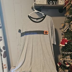 Harley-Davidson Gray and Black Tee